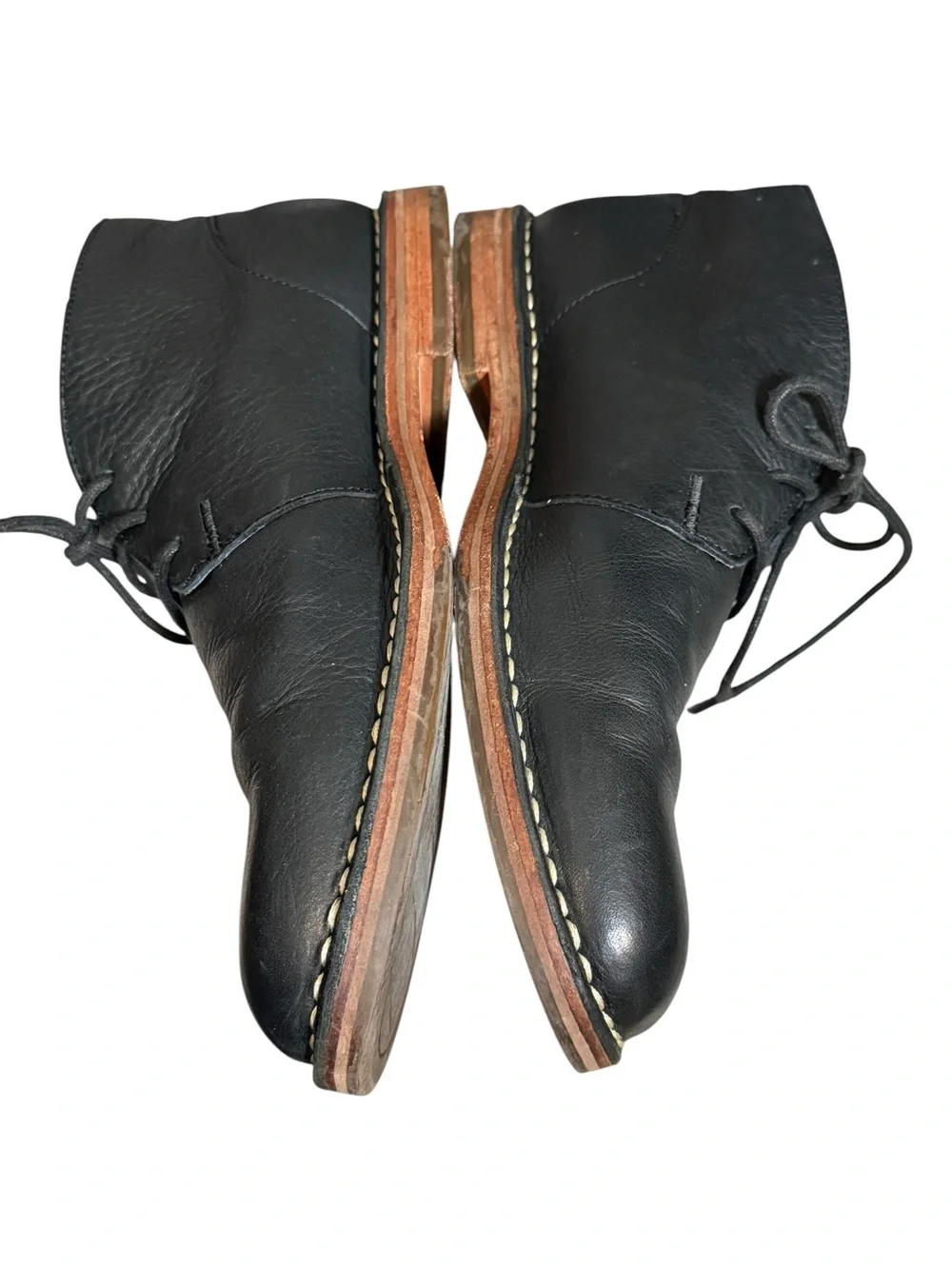 Cole Haan Leather Chukka Desert Boots Black Men’s 10M